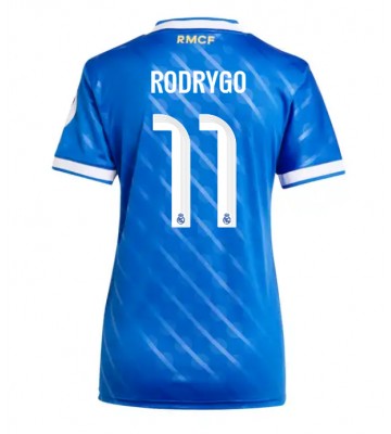 Real Madrid Rodrygo Goes #11 Tercera Equipación Mujer 2025-26 Manga Corta